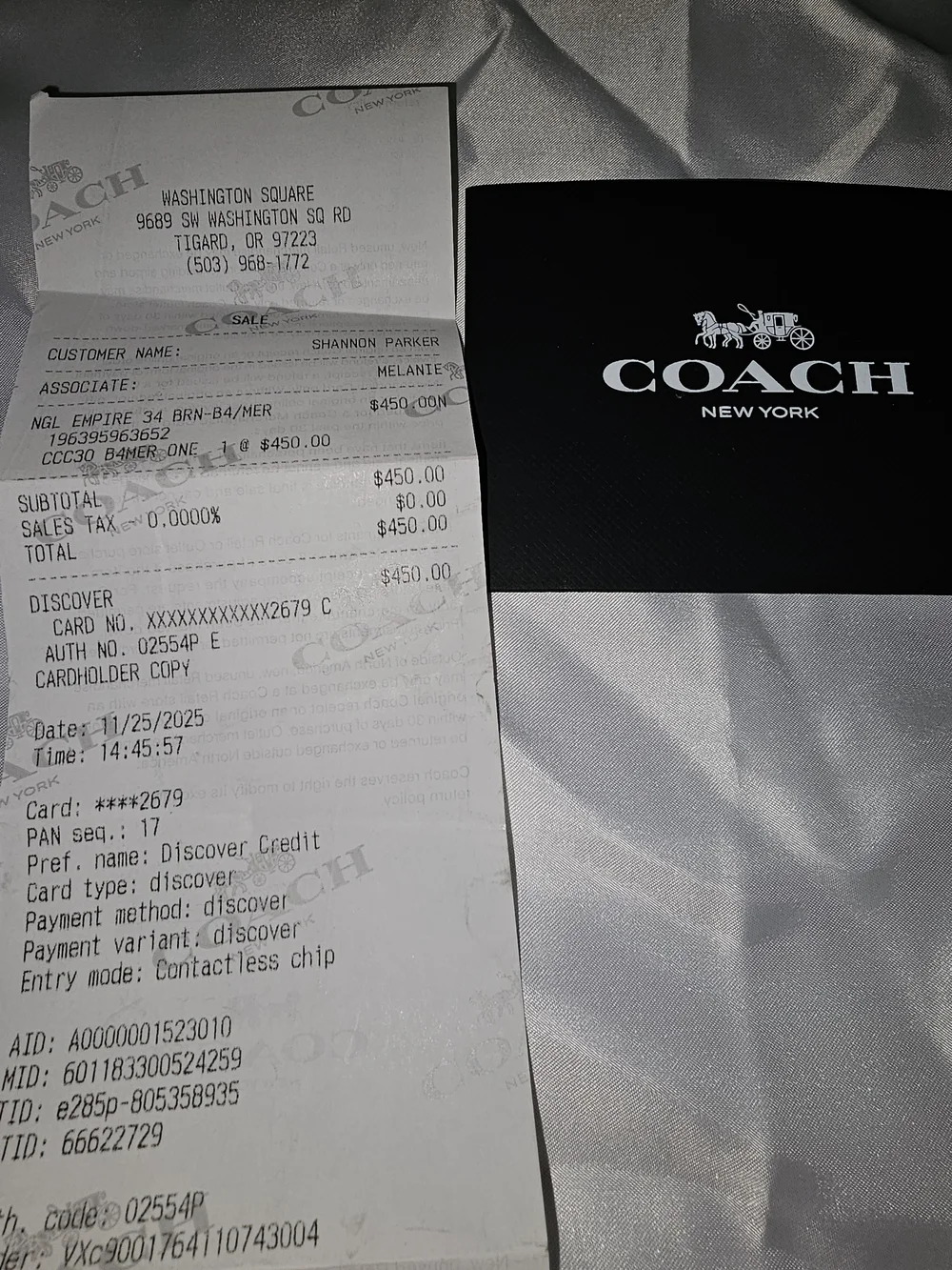 Coach leather shoulder